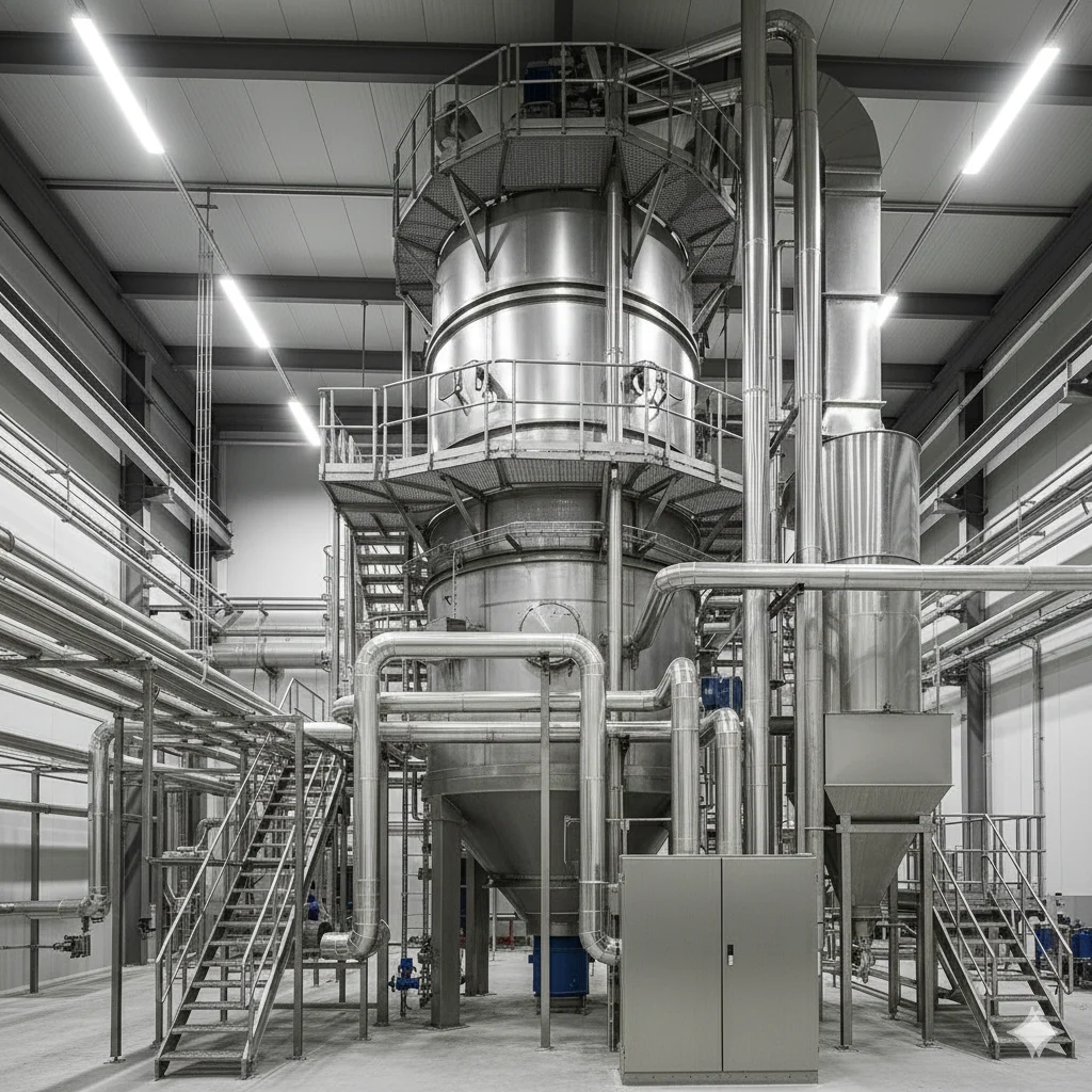 Dimensionamento Spray Dryer industrial