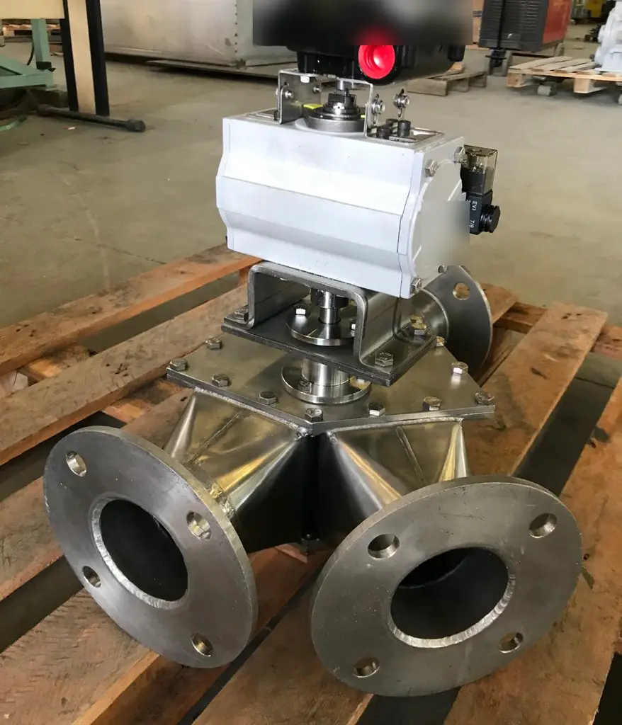 Válvula Desviadora para Transporte Pneumático — Globe Systems