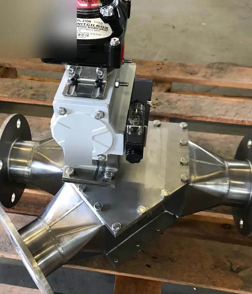 Válvula Desviadora para Transporte Pneumático — Globe Systems